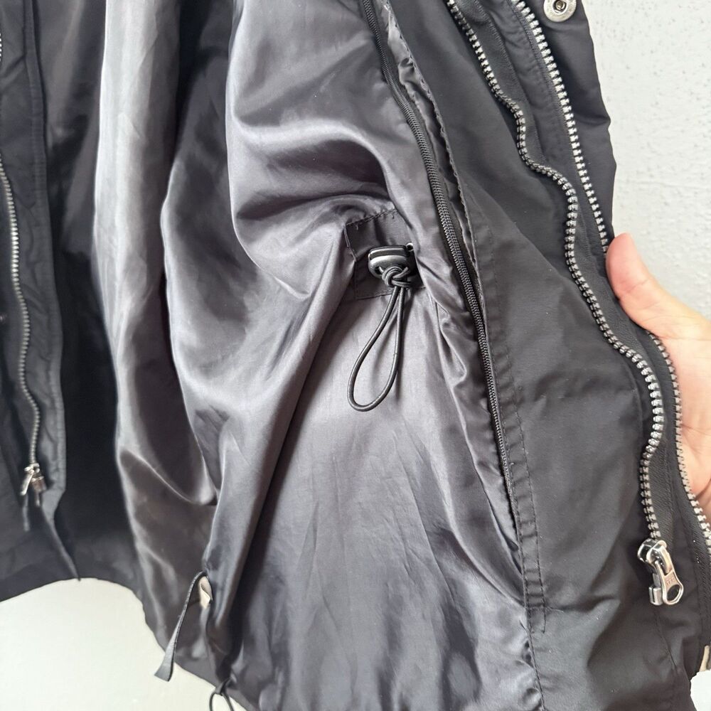 Mercy Stormtech Employee Jacket Mens XL Black Hooded Pockets Winter - Picture 8 of 15